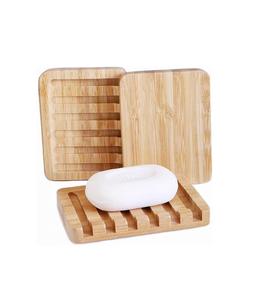Paquete de 3 soportes de barra de jabonera de bambú con bandeja de drenaje automático, protector de jabón de drenaje de cascada Natural utilizado para baño y cocina - Product Image 6