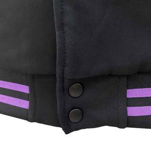 Haute qualité hommes Vintage Varsity veste Stand hiver automne Baseball Letterman Logo personnalisé Chenille broderie laine cuir - Product Image 6