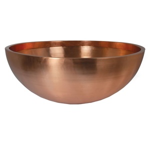Bol de service en cuivre au design moderne élégant pour la maison hôtel Restaurant bol à Fruits décorer couleur or à vendre - Product Image 3