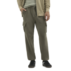 Pantalon pour homme 100% coton Pantalon de survêtement épais et ample à rayures baggy taille moyenne Pantalon de survêtement droit évasé Hip Hop plat - Product Image 3