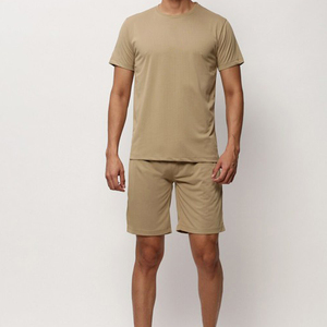 Conjunto de Pantalones Cortos para Hombre, Verano, Algodón Personalizado, Transpirable, Conjunto de Dos Piezas, Top de Moda, Conjunto Deportivo de Verano - Product Image 4
