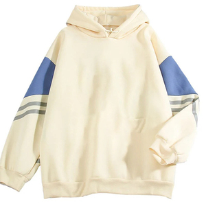 เสื้อฮู้ด & เสื้อสเวตเตอร์ผ้าฝ้าย100% ลำลองของผู้หญิงใส่สบายและมีสไตล์สำหรับฤดูใบไม้ร่วงและฤดูหนาวพิมพ์โลโก้ด้านหน้า - Product Image 1