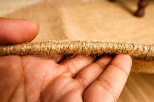 Alfombra de Lana Moderna Hecha a Mano Srishti, Diseño Geométrico, Lavable, Felpa, Tamaño Personalizado, Cuadrada, Tonos Naturales, Alfombra para Interiores - Product Image 5