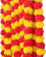Magnifique guirlande de fleurs artificielles pour décoration de mariage indien, guirlande de fleurs suspendue pour extérieur, décoration de la maison, guirlandes de jasmin
