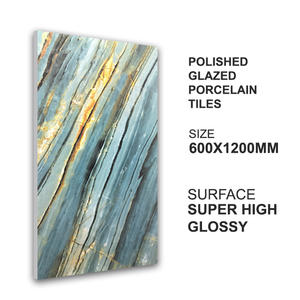 Dalle de luxe JAZZ 5016 Carreaux de porcelaine émaillée polie de qualité supérieure 600x1200mm Carreaux de sol muraux pour usage décoratif intérieur - Product Image 3