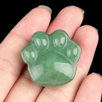 Figurine de patte de chat en améthyste polie sculptée à la main, ornement de collection, décoration de bureau, cristal de guérison