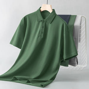 เสื้อโปโลผ้าฝ้าย100% สำหรับผู้ชายเสื้อโปโลสำหรับใส่ทำงานปักแบบสั่งทำ - Product Image 1