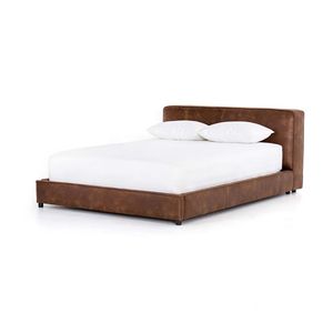 Cama Doble Extensible de Cuero Estilo Francés Moderno, Embalaje Simple y Suave, Adecuada para Apartamentos, Centros Comerciales, Escuelas y Almacenes - Product Image 2