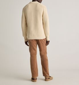 Logo brodé personnalisé Nom de marque Designs Coton/Fibre de bambou Pull tricoté à manches longues solide pour hommes Séchage rapide Haut - Product Image 4