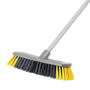 Balai à pousser multifonction à long manche de 12 pouces avec tête de balai en PP et poils souples/durs pour un usage quotidien - Product Image 6