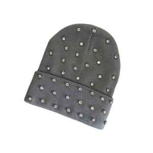 Gorro de Moda Personalizado con Pedrería, Tejido Suave y Cálido, Cristales Brillantes, Elegante Accesorio de Invierno, Atuendos Estilosos para Clima Frío y Playa - Product Image 2