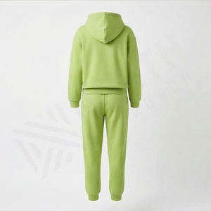 Stylish <b>Womens</b> Pure Cotton Fleece Tracksuits Customizable Logo Label High Quality Ladies Sets Premium Soft <b>Warm</b> Gym Sportswear - Product Image 2