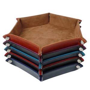 Plateau de valet en cuir PU mignon du fabricant en gros européen de conception française Organisateur de bijoux à clé gravée au laser avec logo personnalisé - Product Image 3