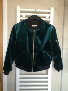 Customised Green <b>Velvet</b> <b>Jackets</b> with Reversible Embroidery Waterproof Woolen Fabric Zipper Closure-3D Embroidered <b>Velvet</b> <b>Jackets</b> - Product Image 1