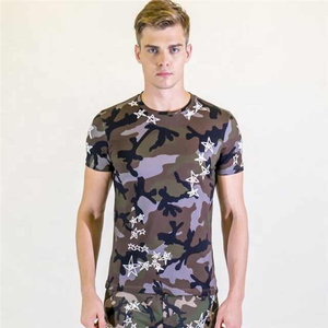 Top Tendance En Gros Camouflage Coton t-shirts pour Hommes Dryfit Sublimation t-shirt Hommes Polo Chemise Logo Personnalisé Étiquette - Product Image 6
