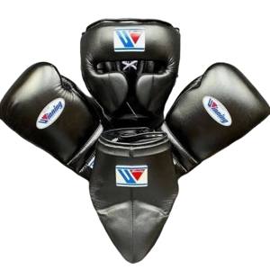 Vente en gros de gants de boxe de style gagnant personnalisés, protège-tête, protège-aine en cuir véritable, MS-SP-2565 de qualité supérieure - Product Image 1