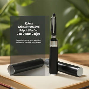 Set di Penne a Sfera Personalizzate Kokhma con Astuccio, Gadget Personalizzati - Product Image 3
