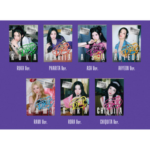 K-Pop Products babymonster-1st อัลบั้มเต็ม [drip] YG Tag Album ver. สติกเกอร์ตกแต่งโปสการ์ด