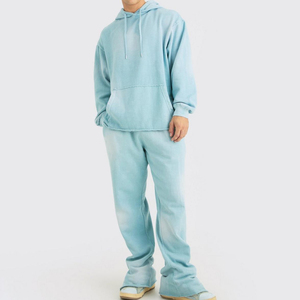 Survêtement pour homme sur mesure en gros, quantité importante, dernier design, col à capuche, imprimé, motif uni, 100% coton, prix bas - Product Image 2