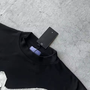 เสื้อยืดคอตตอนหนาน้ำหนัก 300 กรัม สไตล์วินเทจ แบบยูนิเซ็กซ์ ผลิตตามสั่ง (OEM) ปักลายแบบดิสเทรส ทรงโอเวอร์ไซส์ รุ่น 2026 - Product Image 5