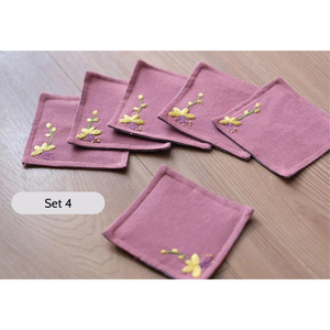 Posavasos único de algodón, bebidas absorbentes, regalos de inauguración de la casa de cumpleaños, decoración de mesa de salón de granja OEM - Product Image 2