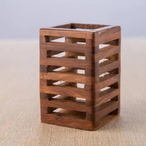 ที่ใส่ปากกาและดินสอที่ทันสมัยและเป็นมิตรกับสิ่งแวดล้อมทำด้วยมือทำจากไม้ดินสอสีและที่วางสีสำหรับใช้ในสำนักงาน - Product Image 3