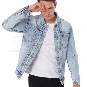 Nouveau Style personnalisé Jeans Veste Pour Hommes Biker Jean Veste Pour Hommes Top Qualité 2023 Jeans Vestes - Product Image 6