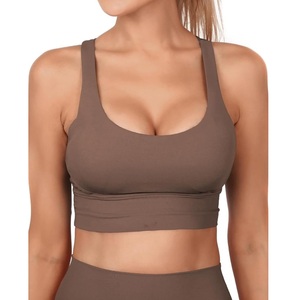Soutien-gorge de yoga et de fitness avec dos croisé, soutien-gorge de sport pour femmes, haute résistance, LOGO personnalisé de BD, nouveauté - Product Image 5