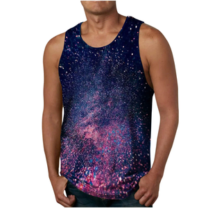 Venta caliente Top trending Men Sublimation Tank Top peso ligero tasa al por mayor mejores cosas Sublimación Tank Top con totalmente personalizado - Product Image 1