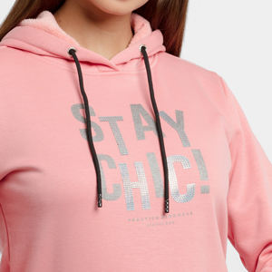 Modèle chaud sweat à capuche pour femme multicolore hiver anti-boulochage, respirant 100% coton doux polaire Logo personnalisé impression sweat à capuche pour femme - Product Image 5