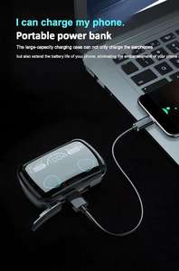 M10 TWS Kablosuz Kulaklık Şarj Kutusu Dijital Ekran LED El Feneri Çevirmen Tip-C AAC IPX5 Su Geçirmez Spor Stereo ANC - Product Image 5