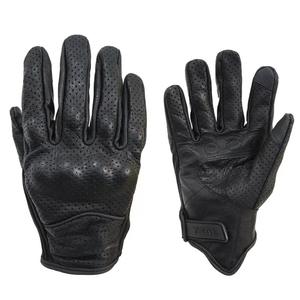 ถุงมือขี่มอเตอร์ไซค์หนังกันลื่น ลดแรงสั่นสะเทือน ปรับขนาดข้อมือได้ 11 ออนซ์ ขายดี - Product Image 2