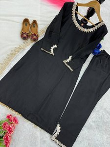 DESIGNER PARTY WEAR <b>KURTI</b> AND PANT WITH FANCY DUPPATA - Product Image 5
