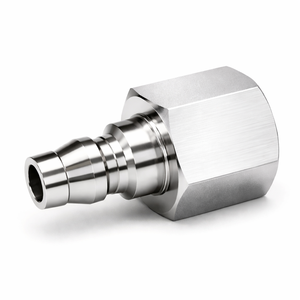 Aluminum Alloy Oil Manifold Block With Stainless Steel Coupling For Green Energy Systems.JHI-14PF - Product Image 1