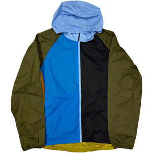 Veste coupe-vent élégante pour homme, bloc de couleur, haute qualité, coupe-vent, automne, grande taille, toile, col montant - Product Image 1