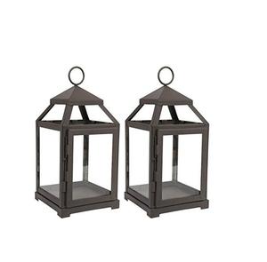 Candelabro de Metal alto blanco moderno hecho a mano, farol para interior y exterior, boda, Navidad, eventos, decoración del hogar, vela de piedra hecha a mano - Product Image 4