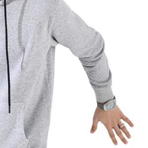 <b>Men</b> light <b>grey</b> pullover hoodie fleece tracksuit long sleeve <b>sweatshirt</b> and joggers casual streetwear winter fashion outfit - Product Image 4