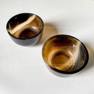 BOL EN CORNE DE BUFFALO NATUREL DE QUALITÉ Disponible dans toutes les tailles Artisanat en corne indienne Bol en corne décoratif pour la maison et la décoration - Product Image 2