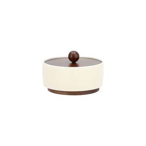 Personnalisé Khajoor Pot Bol de Date en Bois Fruits Secs Bol de Service Dessus de Table pour la Fête de Mariage Hôtel-Golfe Arabe Style Date Bol Couvercle - Product Image 1