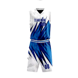 Uniformes de Baloncesto Personalizados de Alta Calidad para Adultos 2024, Conjuntos Transpirables, Venta al por Mayor, Precio Razonable, Impresión por Transferencia de Calor, 100% Algodón - Product Image 3