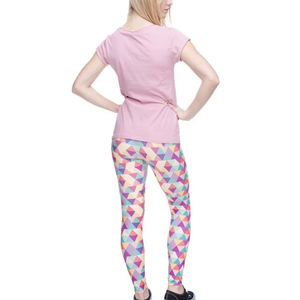 Legging taille moyenne respirant de haute qualité pour femmes entraînement personnalisé sublimé conception push-up Logo solide course Yoga Leggings - Product Image 6