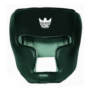 Protège-tête en cuir pour MMA et boxe avec logo personnalisé - Équipement d'entraînement de protection léger - Product Image 1