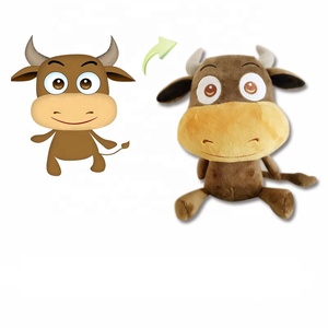 Article de marketing populaire en peluche chien en peluche cadeau Gotgift jouets grosse tête chien ventes et métiers 10cm peluche poupée personnalisée - Product Image 6