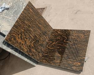 หินตาเสือสีทองแผ่นหินแกรนิตแผ่นหินกึ่งมีค่าขัดสำหรับตกแต่งผนัง - Product Image 3