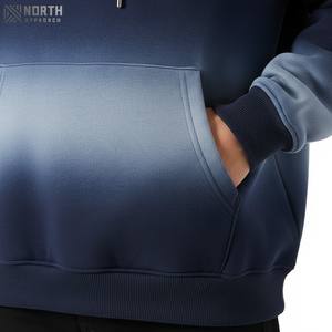 Sweat-shirts légers personnalisés pour hommes 2025, effet délavé au soleil, coton de haute qualité, respirant, couleur unie, coupe régulière, polaire thermique d'hiver - Product Image 5