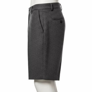 Shorts décontractés en mélange de laine, polyester et laine, doux, chauds, respirants, taille élastique, vêtements de mode pour l'extérieur, printemps et automne - Product Image 4