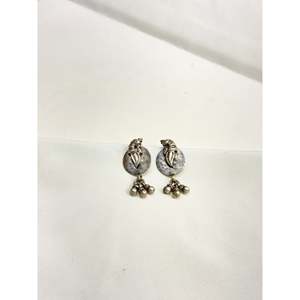 Tridha Mayur 925 <b>Silver</b> <b>Stud</b> Earrings with Ghungru Trendy 14K 18K Gold Plated Animal Shape Diamond Rose Gold Main Stone Jewelry - Product Image 2