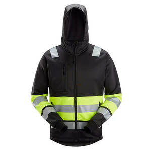 Salut Vis ANSI classe 2 sécurité travail sweat à capuche LED Flash imperméable coupe-vent bandes réfléchissantes séchage rapide respirant pour la route - Product Image 1