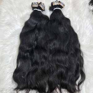 Extensiones de cabello con cinta ondulada virgen vietnamita Remy 100% al por mayor, doble estirado de alta calidad> = 55%, proporción de cabello más larga, materia prima - Product Image 6