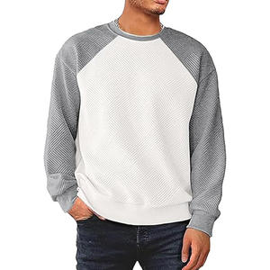 Sweatshirts en éponge française personnalisables de haute qualité pour hommes, vente en gros teinte unie pour les méthodes d'impression numérique d'hiver - Product Image 3